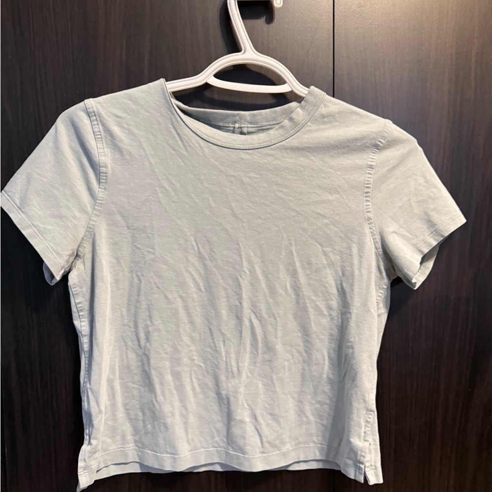 Lululemon Athletica Light Gray Crop Top